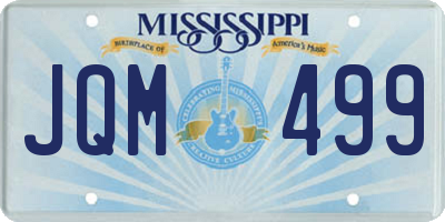 MS license plate JQM499