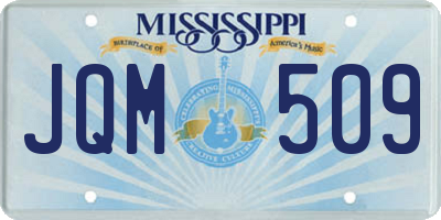 MS license plate JQM509
