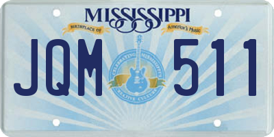MS license plate JQM511