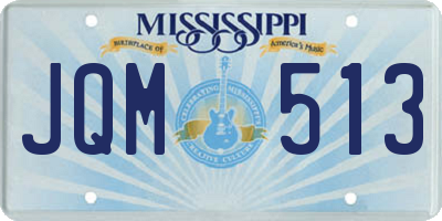 MS license plate JQM513