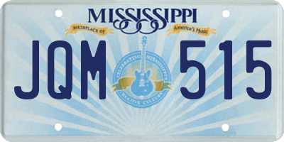 MS license plate JQM515