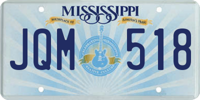MS license plate JQM518