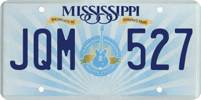 MS license plate JQM527