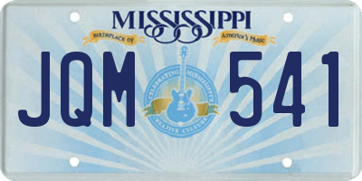 MS license plate JQM541
