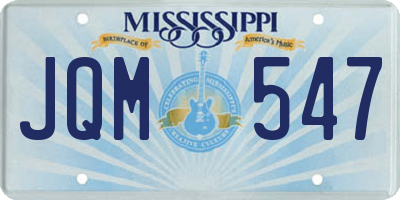 MS license plate JQM547