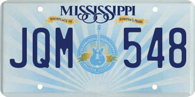 MS license plate JQM548