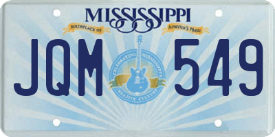 MS license plate JQM549