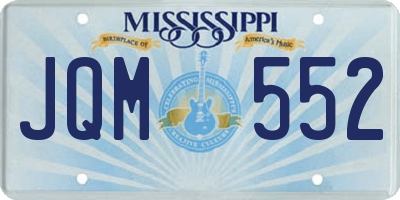 MS license plate JQM552