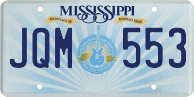 MS license plate JQM553