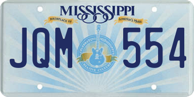 MS license plate JQM554
