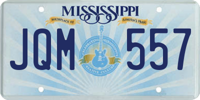 MS license plate JQM557