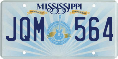 MS license plate JQM564
