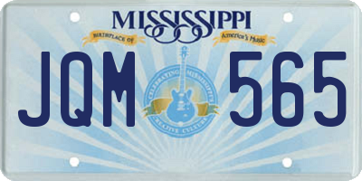 MS license plate JQM565