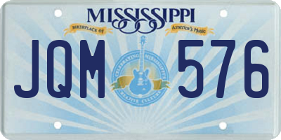 MS license plate JQM576