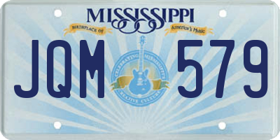 MS license plate JQM579