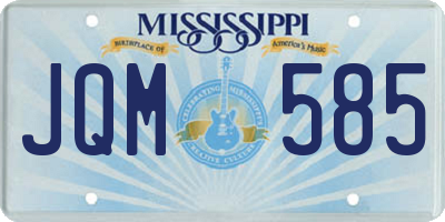 MS license plate JQM585