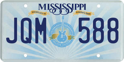 MS license plate JQM588