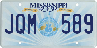 MS license plate JQM589
