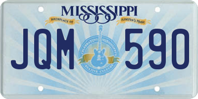 MS license plate JQM590