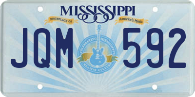 MS license plate JQM592
