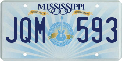 MS license plate JQM593