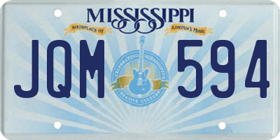 MS license plate JQM594