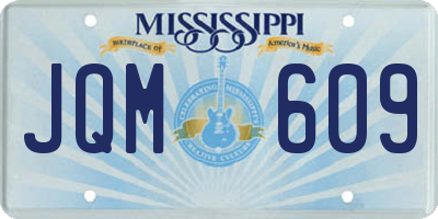 MS license plate JQM609