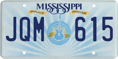 MS license plate JQM615