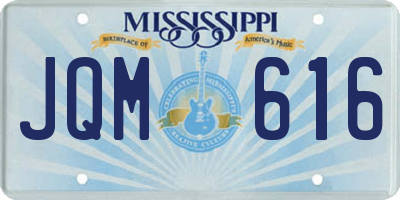 MS license plate JQM616