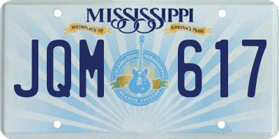 MS license plate JQM617