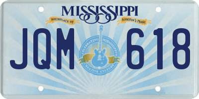 MS license plate JQM618