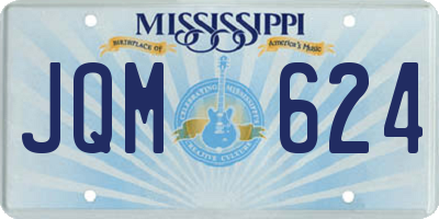 MS license plate JQM624