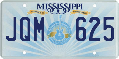 MS license plate JQM625