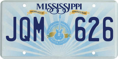 MS license plate JQM626