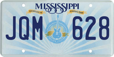 MS license plate JQM628