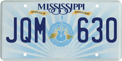MS license plate JQM630