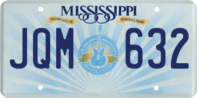 MS license plate JQM632