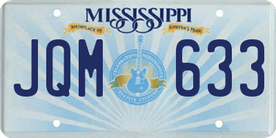 MS license plate JQM633