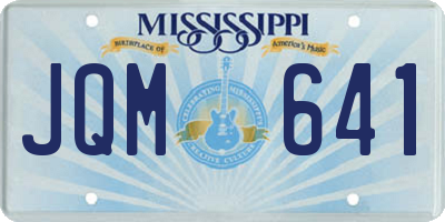 MS license plate JQM641