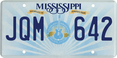 MS license plate JQM642