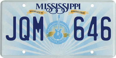 MS license plate JQM646