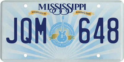 MS license plate JQM648