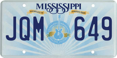 MS license plate JQM649