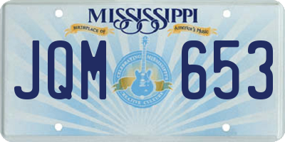 MS license plate JQM653