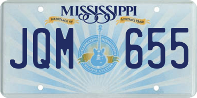 MS license plate JQM655