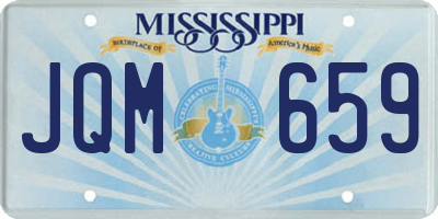 MS license plate JQM659