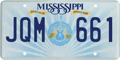 MS license plate JQM661