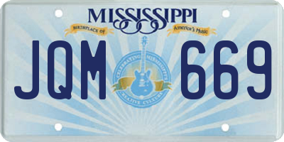 MS license plate JQM669