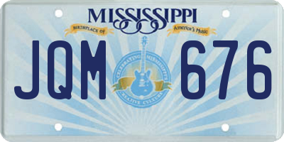 MS license plate JQM676