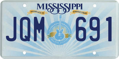 MS license plate JQM691